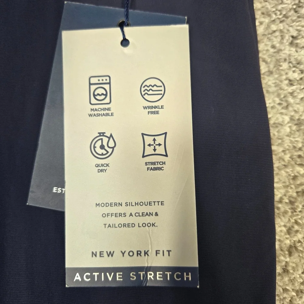 Hart Schaffner Marx Pants mens 38 New york fit active stretch fit to measure NEW
